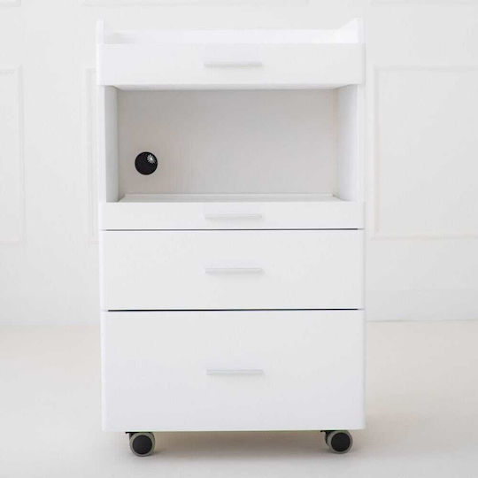 Habys Medical Table on Wheels Nursing with Drawer W50.5xL37xH84cm T-SS145