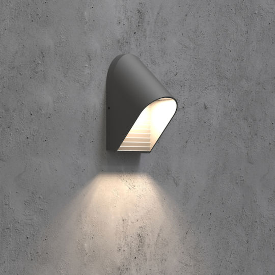 Eurolamp Wall-Mounted Outdoor Lighting with Shade LED IP54 5W with Warm White Light 14.5x7x9.5cm Eurolamp Wall-Mounted Outdoor Lighting with Shade LED IP54 5W with Warm White Light 14.5x7x9.5cm