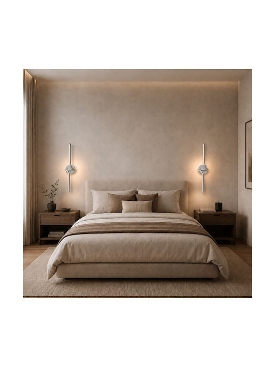 VenCore LED стенна лампа сребриста 11x14см VenCore LED стенна лампа сребриста 11x14см