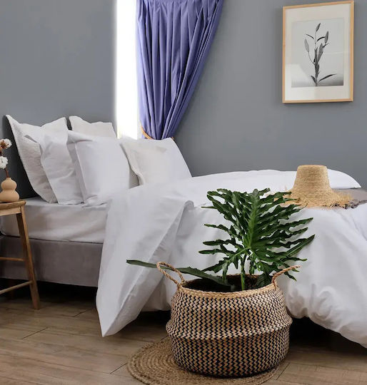 Hotel Sheet White City Cotton Satin Stripe 2 Mm 240tc 285x300