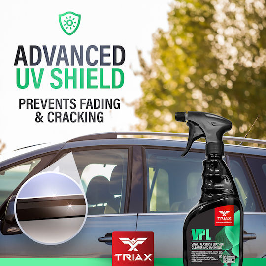 Triax Vpl Soluție de curățare și protecție UV pentru curățarea vinilului plasticului și pielii 680 Ml