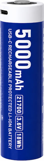 XTAR Επαναφορτιζόμενη Μπαταρία 21700 Li-ion 5000mAh 3.6V
