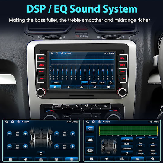 Junsun Auto-Audiosysteme Linux Vw Volkswagen Skoda Seat Touchscreen GPS Bluetooth Notenblätter Dvd Dab+ & Rds