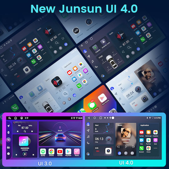 Junsun Auto-Audiosysteme Linux Vw Volkswagen Skoda Seat Touchscreen GPS Bluetooth Notenblätter Dvd Dab+ & Rds