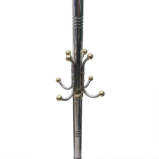 Καλόγερος Μεταλλικός Ασημί 182cm