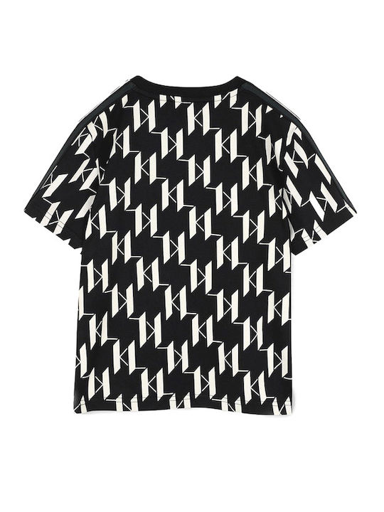 Karl Lagerfeld T-shirt pentru copii Black Stone