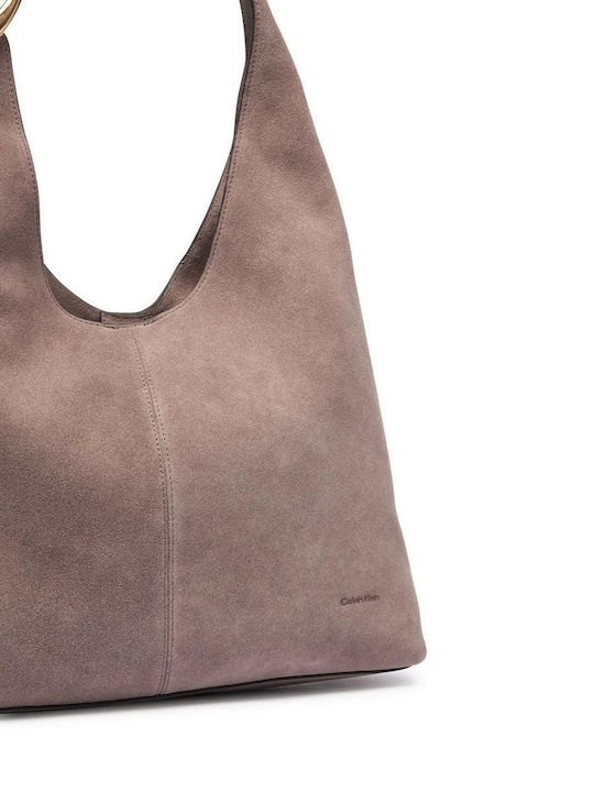 Slouchy Suede Leather Women's Shoulder Bag Suede Moonstruck Suede
