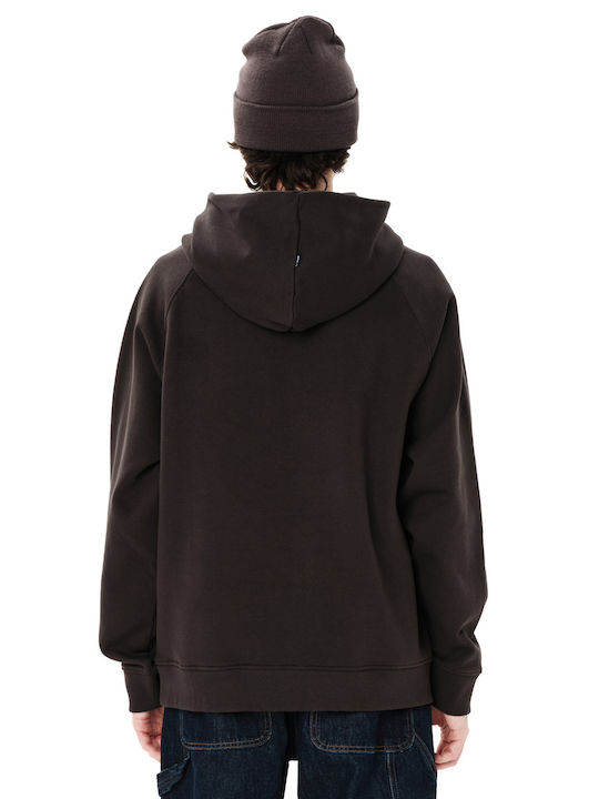 Herren Sweatshirt Mit Brauner Kapuze 262.EM20.51 Kaffee Braun