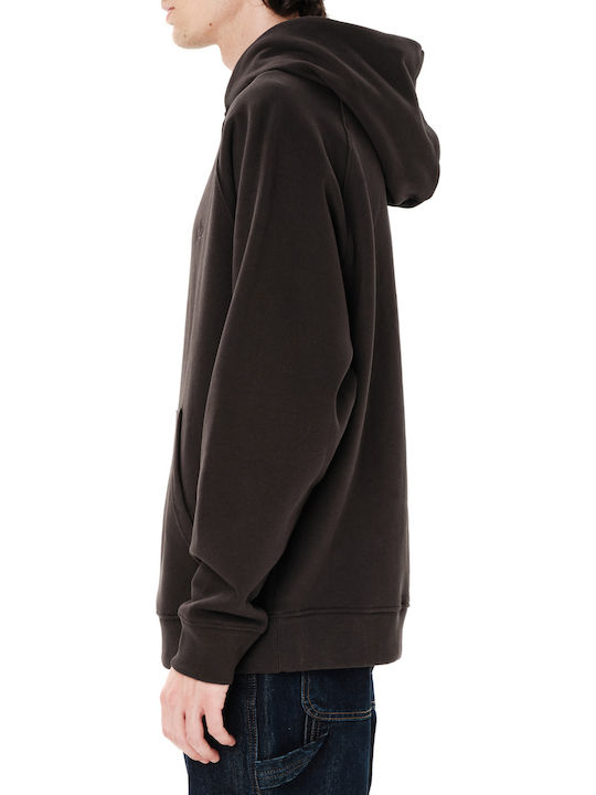 Herren Sweatshirt Mit Brauner Kapuze 262.EM20.51 Kaffee Braun