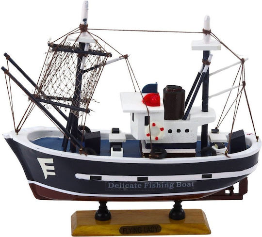 Lean Toys Риболовен Катер Кораб Летяща Дама Моделна Фигура 24x23см