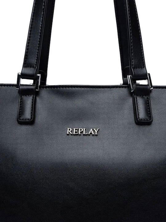 Women's Black Shopper Bag
