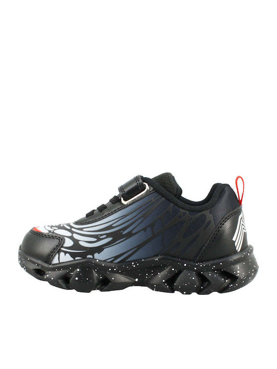 Παιδικά Sneakers με Φωτάκια Μαύρα