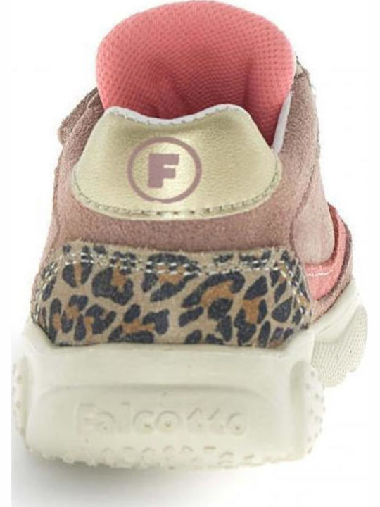 Kids Anatomic Sneakers With Hoop & Loop Closure Pink