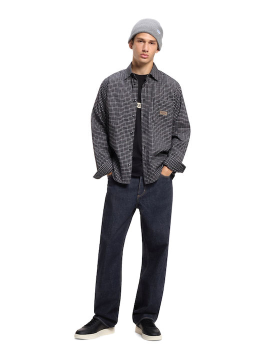 Men's Jeans Pants Relaxed Baggy Fit Blue