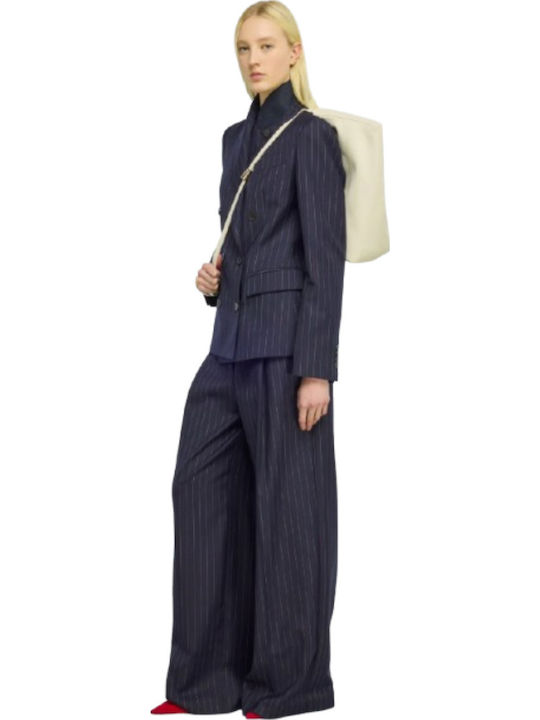 Women's Fabric Trousers Blue