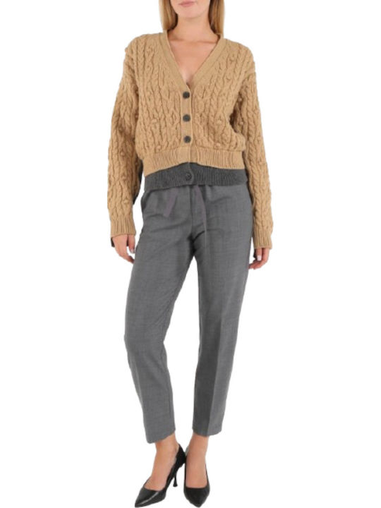 Women's Fabric Trousers Grey