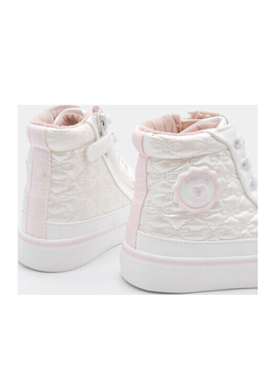 Kids White Ankle Boots