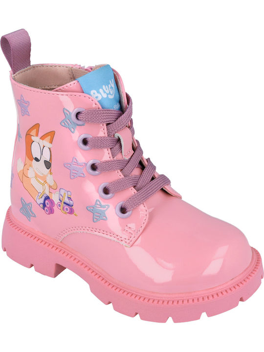 Kinderstiefel aus Lackleder Rosa 251861-A032