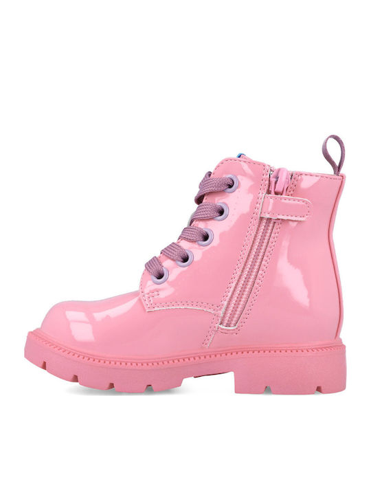 Kinderstiefel aus Lackleder Rosa 251861-A032