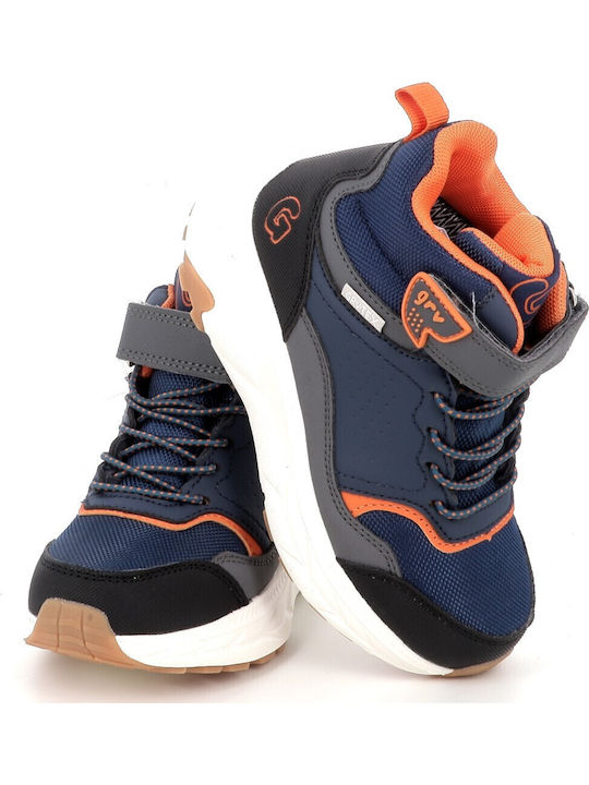 Kids Ankle Boots with Hoop & Loop Closure Multicolour