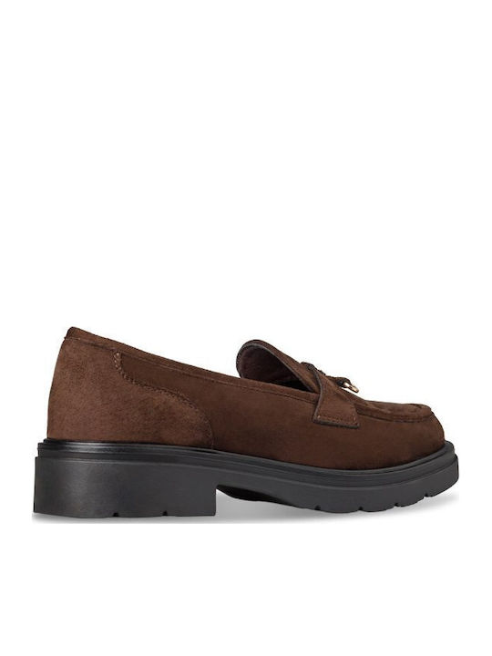 Women's Loafers in Brown Colour