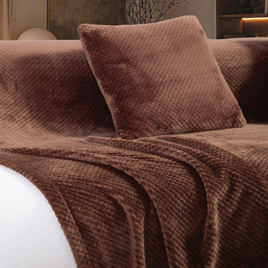 Nef-Nef Homeware Perna De Canapea Edinber Fleece Maro 45x45cm