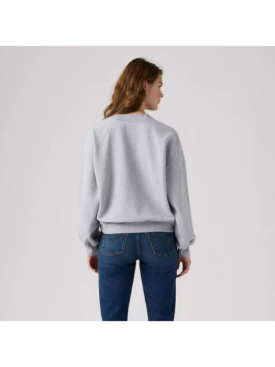 Lange Damen Sweatshirt Grau