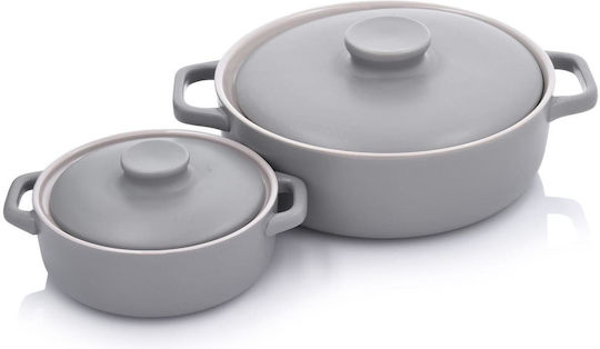 Duka Кръгъл Устойчив Съд Керамика с Капак 15.8x15.8см