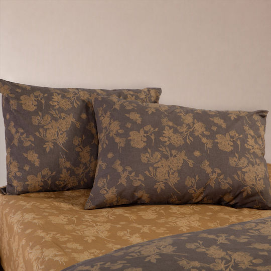 Nef-Nef Homeware Homeware Set Pillowcases Brown 52x72cm