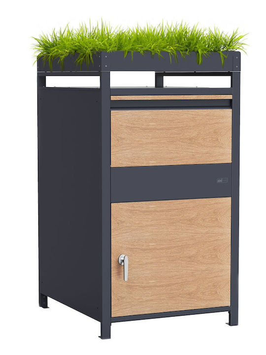Cutie Poștală Pentru Exterior Metalică Gri 50x30x20cm