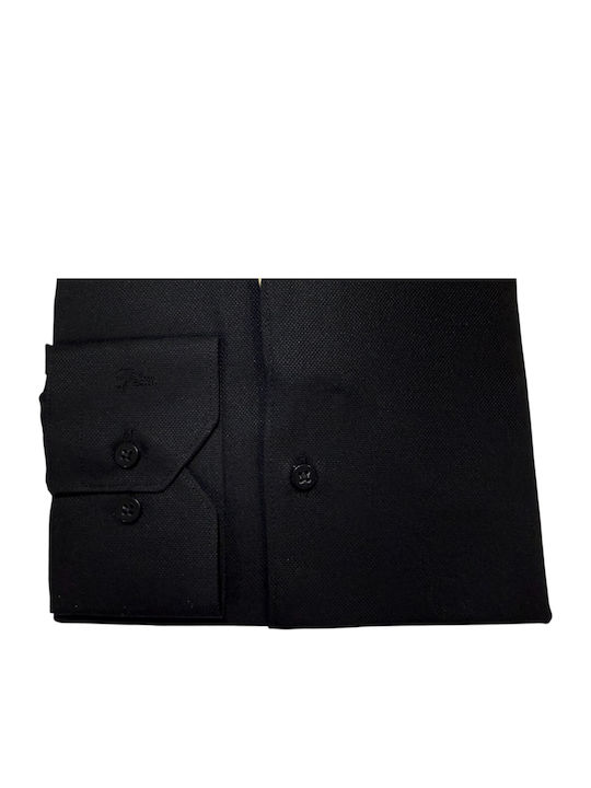 Long Sleeve Shirt in Regular Fit Black