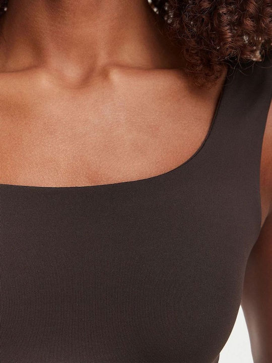 Women's Athletic Sports Bra Coffee Roast