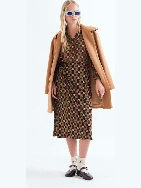 High Waist Midi Skirt Multicolour