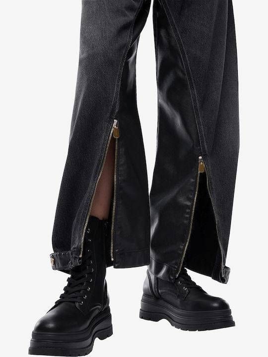 Women's Jean Pants in Balloon Leg Style Black