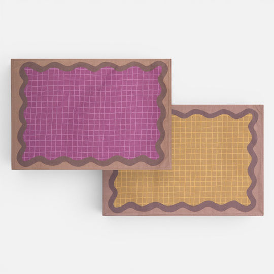 Nef-Nef Homeware Frame Tischsets Stoff Grüne 48x33cm