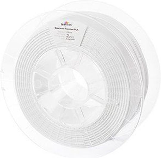 Spectrum PLA 3D Printer Filament 1.75mm Arctic White 1kg