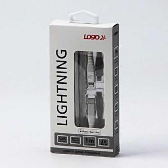 Logo Collection USB-C zu Lightning Kabel Weiß 1m
