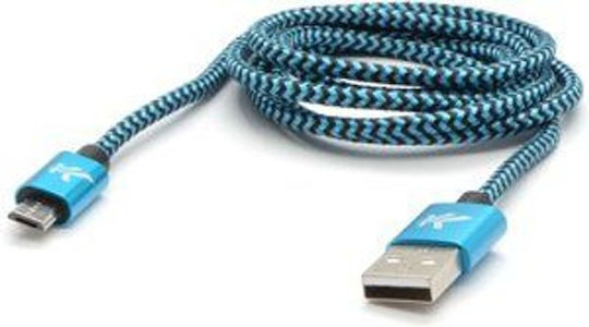 Logo Collection 2m Braided USB 2.0 to micro USB Cable