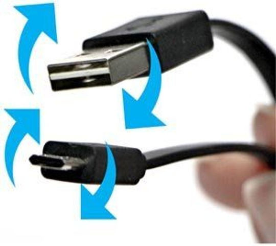 Neutralle Равен USB 2.0 до микро USB кабел Черен 1м 1бр