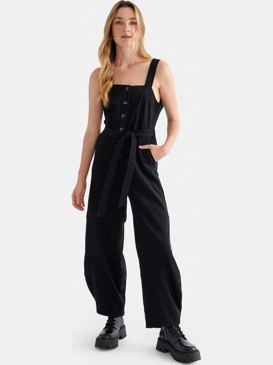 Women's Sleeveless Jumpsuit Black