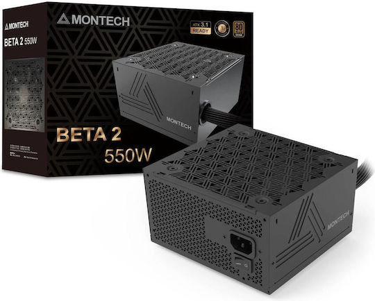 Montech 550W Μαύρο Τροφοδοτικό Υπολογιστή Full Wired