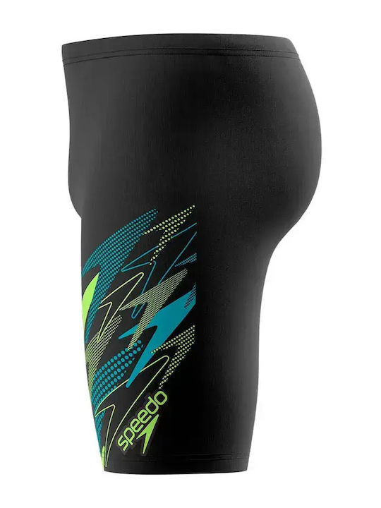 Speedo Medley Logo Men's Racing Jammer Swimsuit Black