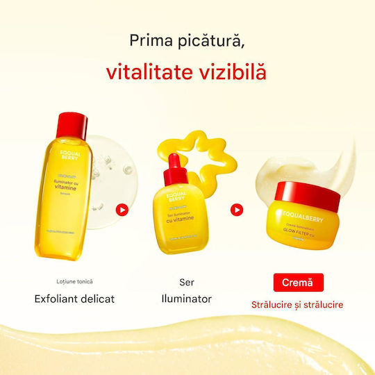 Eqqualberry Vitamin Illuminating Cremă Hidratantă de Față Împotriva Imperfecțiunilor cu Vitamina C și Niacinamidă 50ml