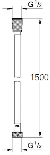 Σπιράλ Ντουζ Grohe Silverflex 150