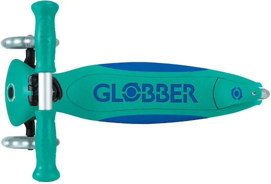 Globber Patin pentru copii pliabil Elite Lights cu 3 roți pentru vârste de 3+ ani Verde Smarald
