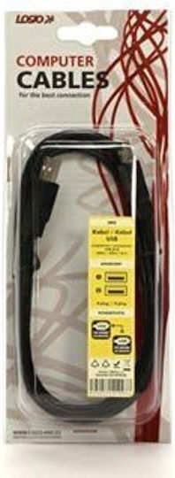 Logo Usb Cable Usb-a Usb-a 1.8 M Black