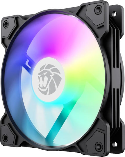 GameMax FN12A-S5 Вентилатор за кутия 120mm (1600rpm / 41cfm) с RGB Осветление и Свързване 3-Pin / 4-Pin PWM
