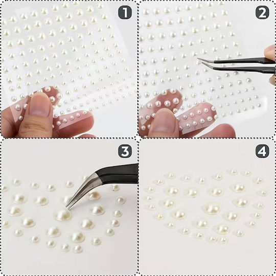 Körper-Aufkleber Nägel Sticker 3D Perlen 70Stücke 2omo84