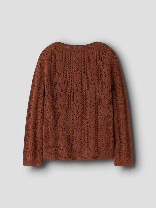 Kids Cotton Cardigan Maple Syrup