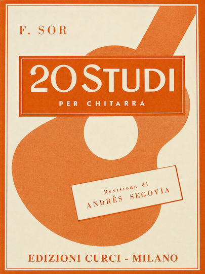 Curci Studi Per Παρτιτούρα για Κιθάρα / Έγχορδα